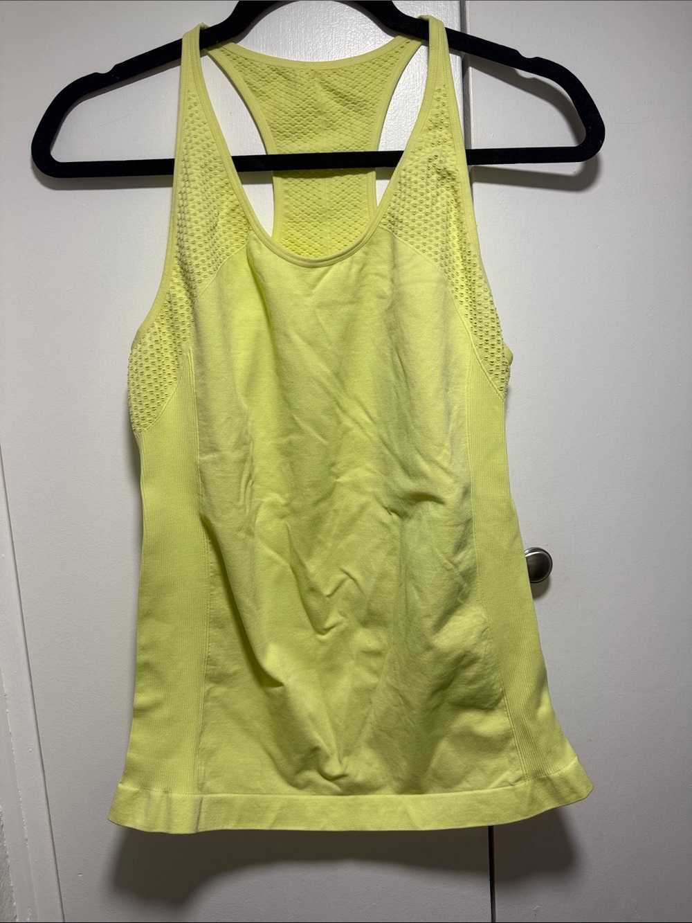 Neon Yellow Racerback Performance Tank Top